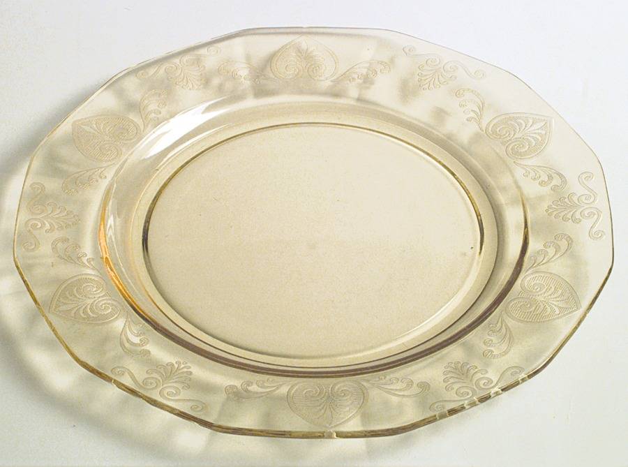 Trojan Topaz Dinner Plate by Fostoria-1