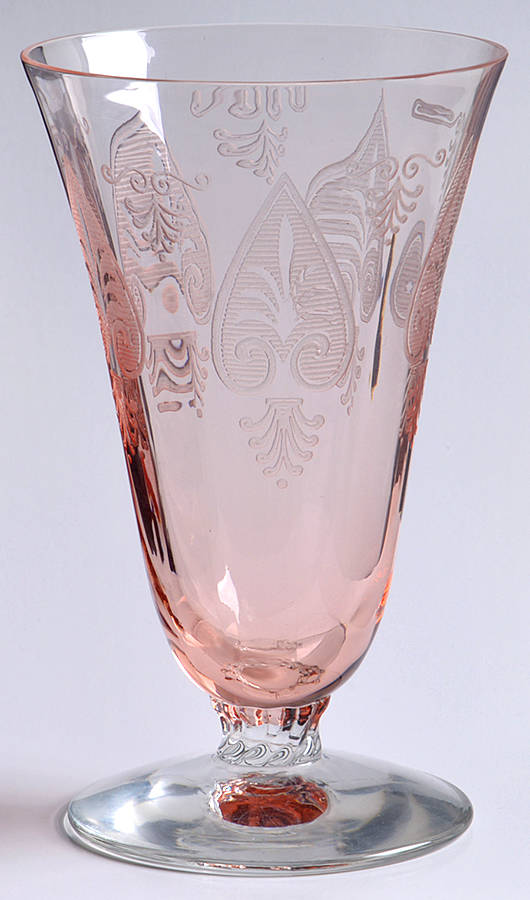 Trojan Pink (Rose) 9 Oz Footed Tumbler by Fostoria-1