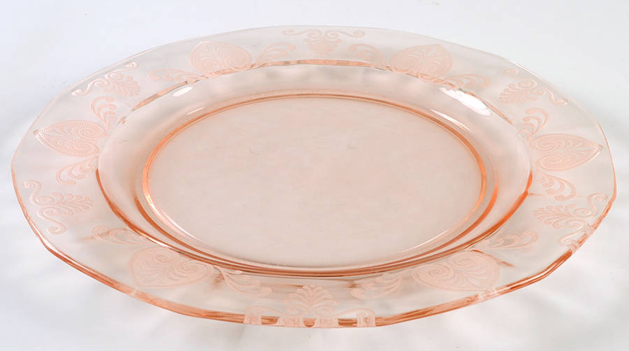 Trojan Pink (Rose) Dinner Plate by Fostoria-1