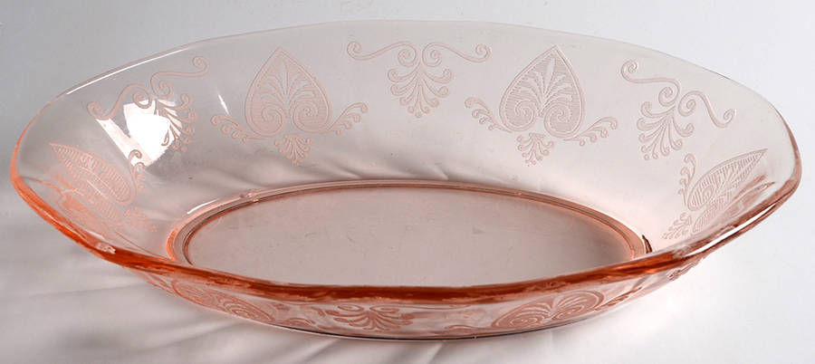 Trojan Pink (Rose) 9" Oval Baker by Fostoria-1