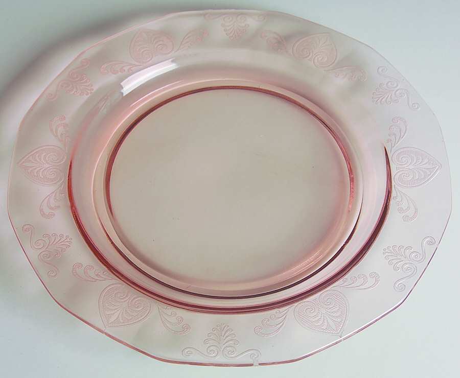 Trojan Pink (Rose) 7" Salad Plate by Fostoria-1