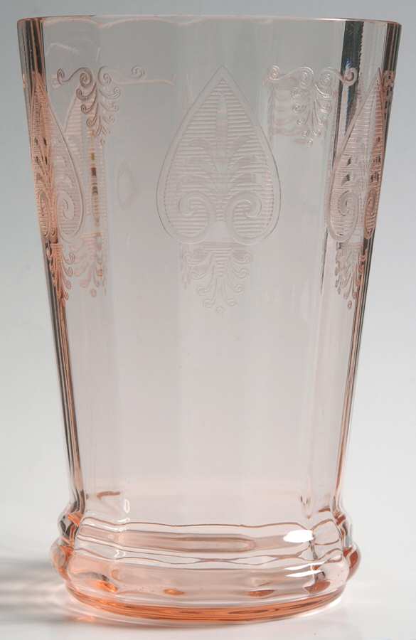 Trojan Pink (Rose) 8" Flower Vase by Fostoria-1