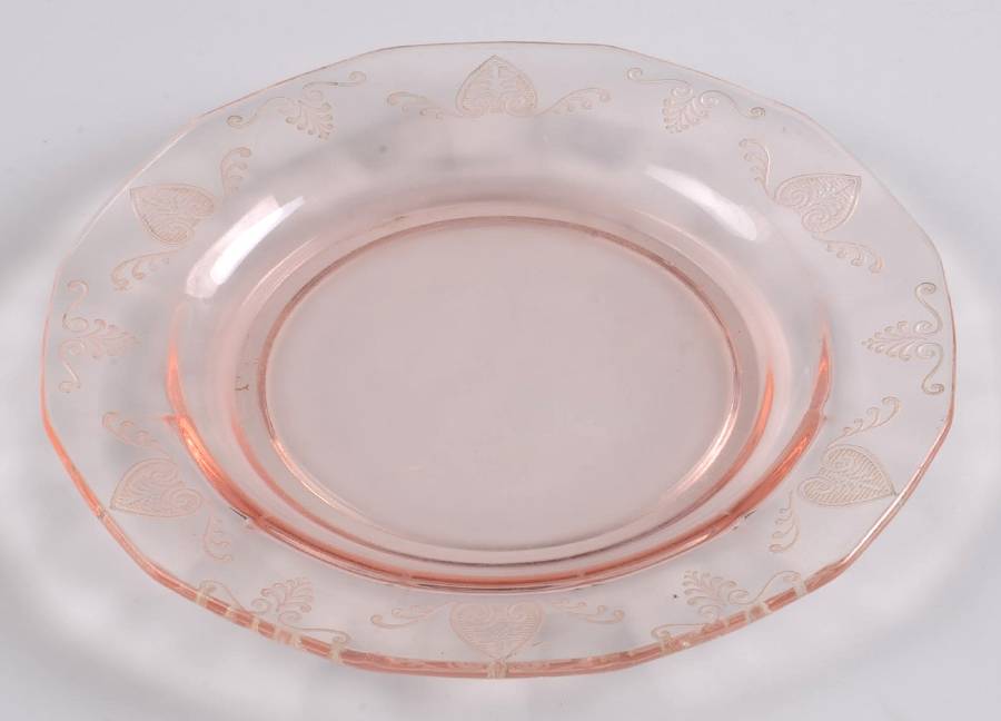 Trojan Pink (Rose) Bread & Butter Plate by Fostoria-1