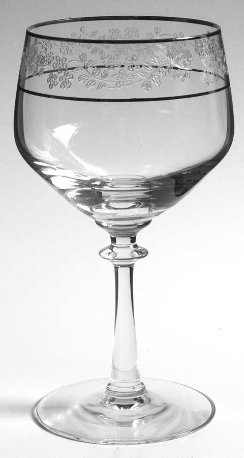 Venise (Platinum Trim) Claret Wine by Fostoria-1