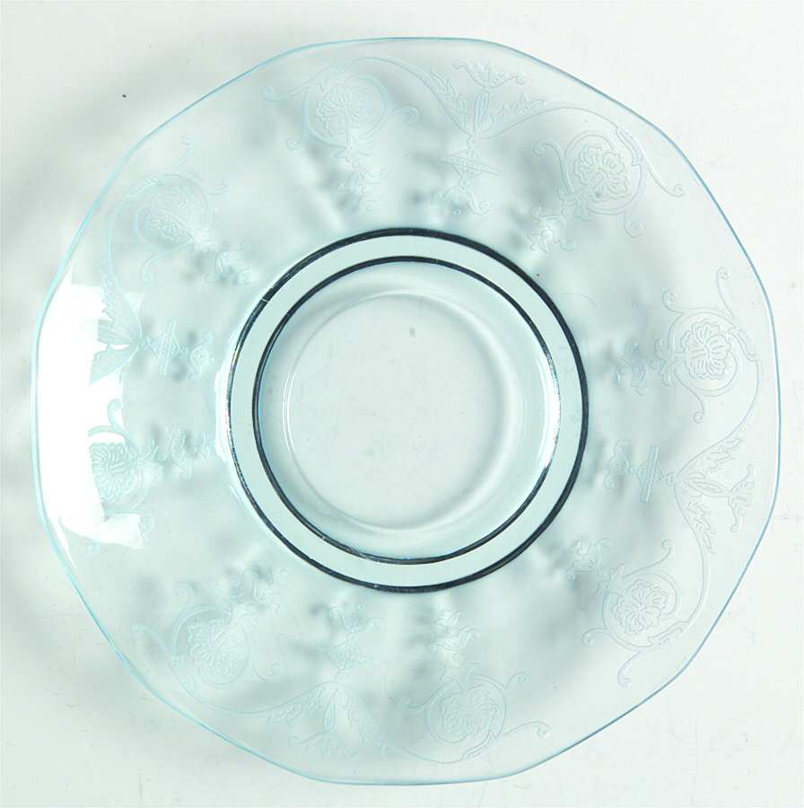 Vernon Blue (Azure) Saucer for Demitasse Cuo & Saucer Set by Fostoria-1