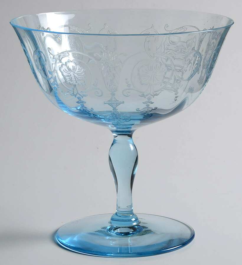 Vernon Blue (Azure) Grapefruit No Liner by Fostoria-1