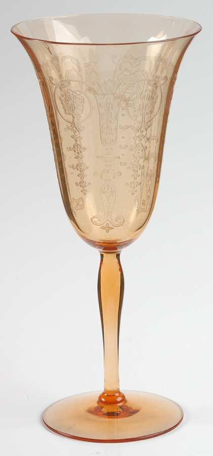 Vernon Amber Water Goblet by Fostoria-1