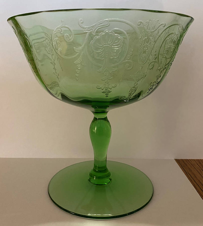 Vernon Green Low Sherbet by Fostoria-1