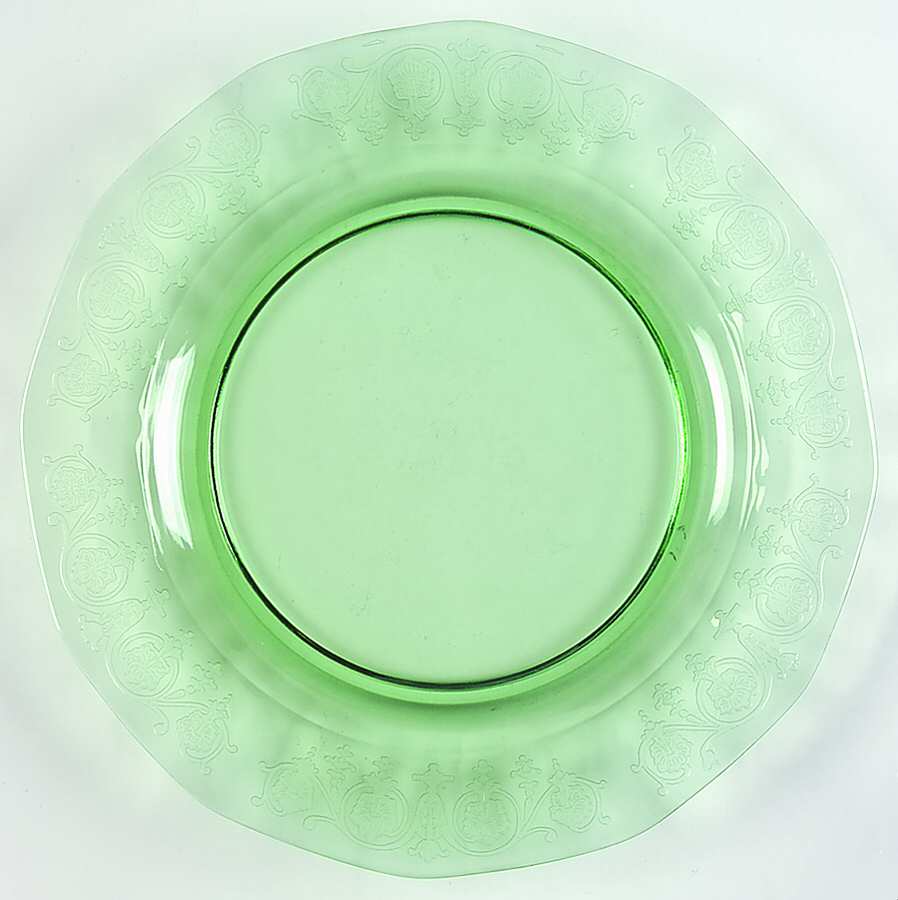 Vernon Green Luncheon Plate by Fostoria-1