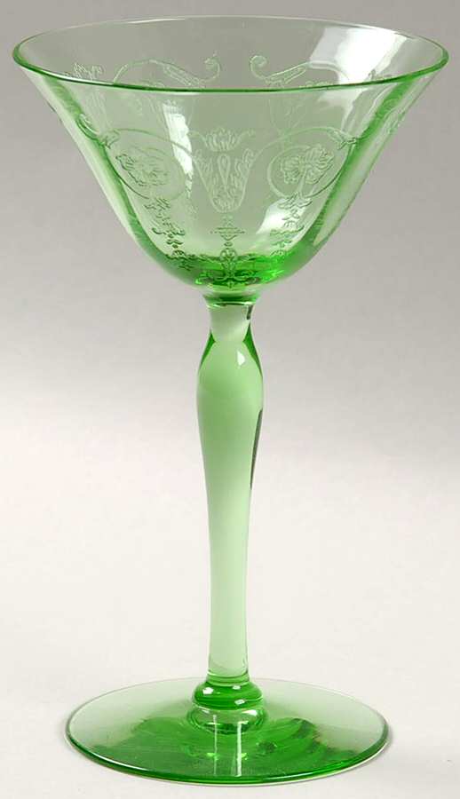 Vernon Green Liquor Cocktail by Fostoria-1
