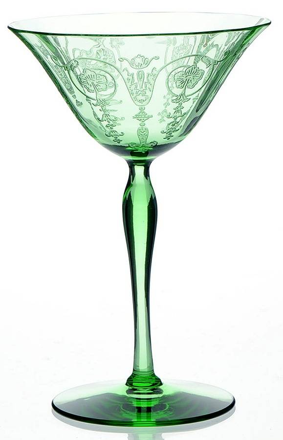 Vernon Green Champagne/Tall Sherbet by Fostoria-1
