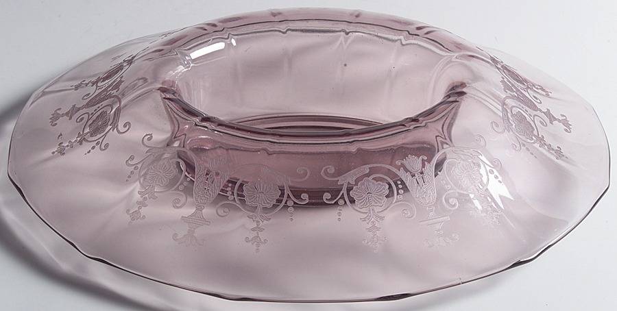 Vernon Lavender (Orchid) 13" Oval Centerpiece by Fostoria-1
