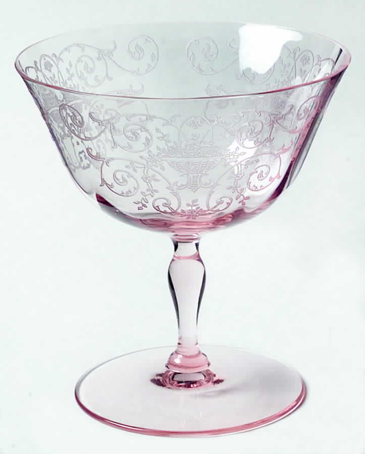 Verona Rose Low Sherbet by Fostoria-1