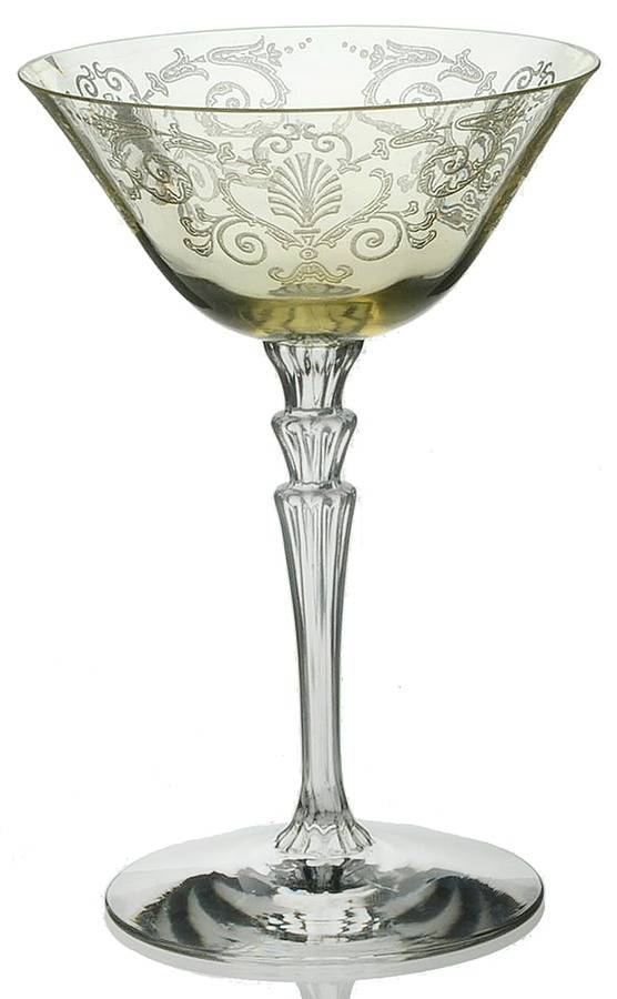 Versailles Topaz (No Trim) Champagne/Tall Sherbet by Fostoria-1