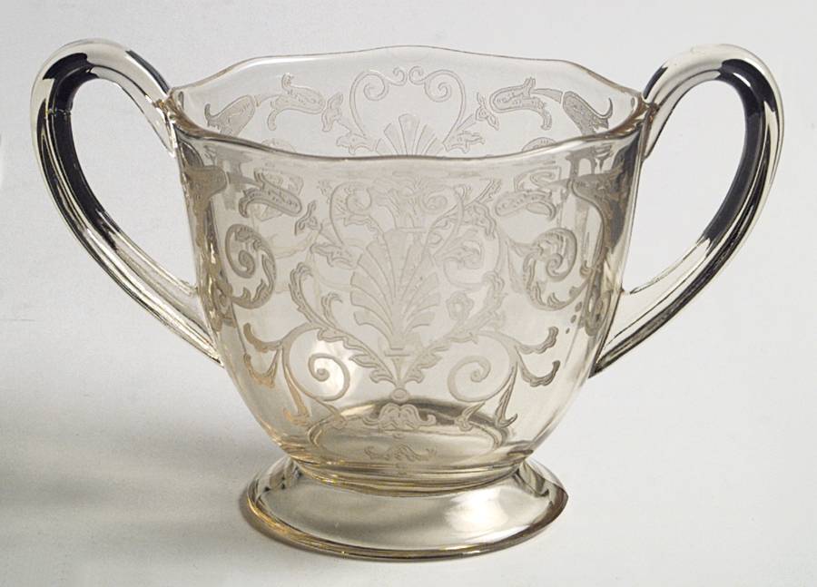Versailles Topaz (No Trim) Footed Open Sugar by Fostoria-1