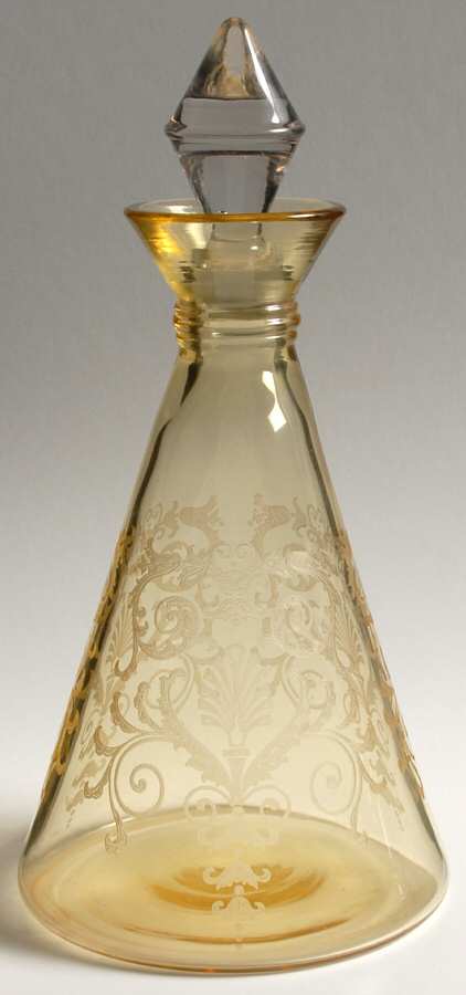 Versailles Topaz (No Trim) Decanter & Stopper by Fostoria-1