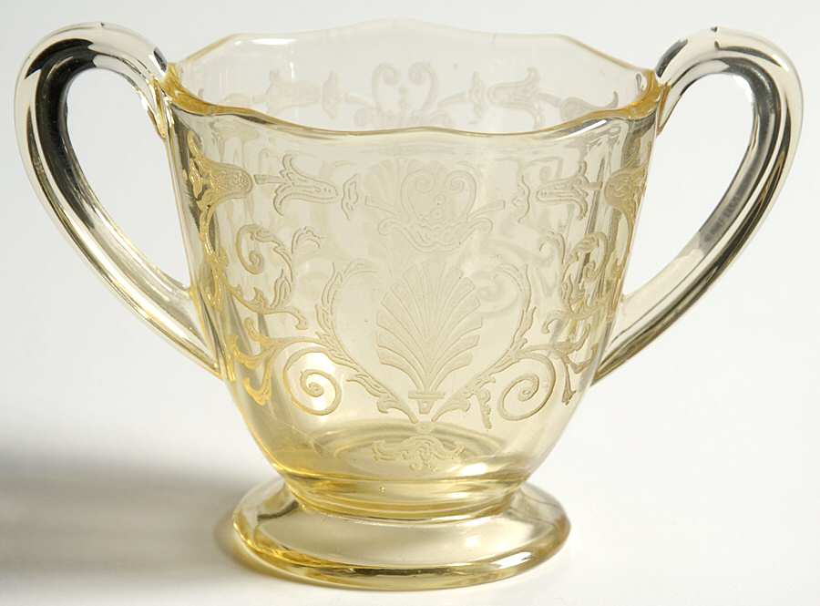 Versailles Topaz (No Trim) Mini Open Sugar by Fostoria-1