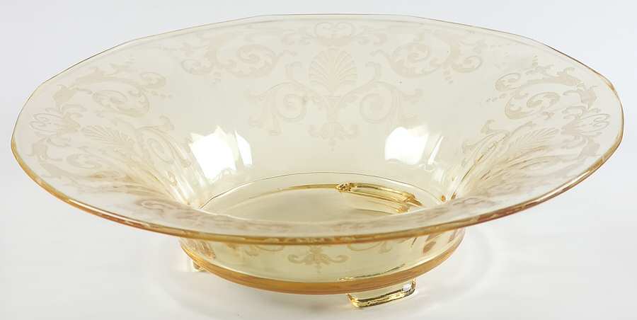 Versailles Topaz (No Trim) 12" 3-Toed Footed Bowl by Fostoria-1
