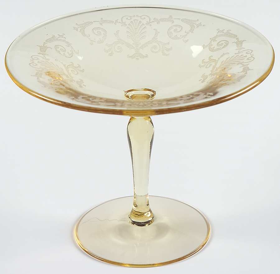 Versailles Topaz (No Trim) Round Compote (Height X Width) by Fostoria-1