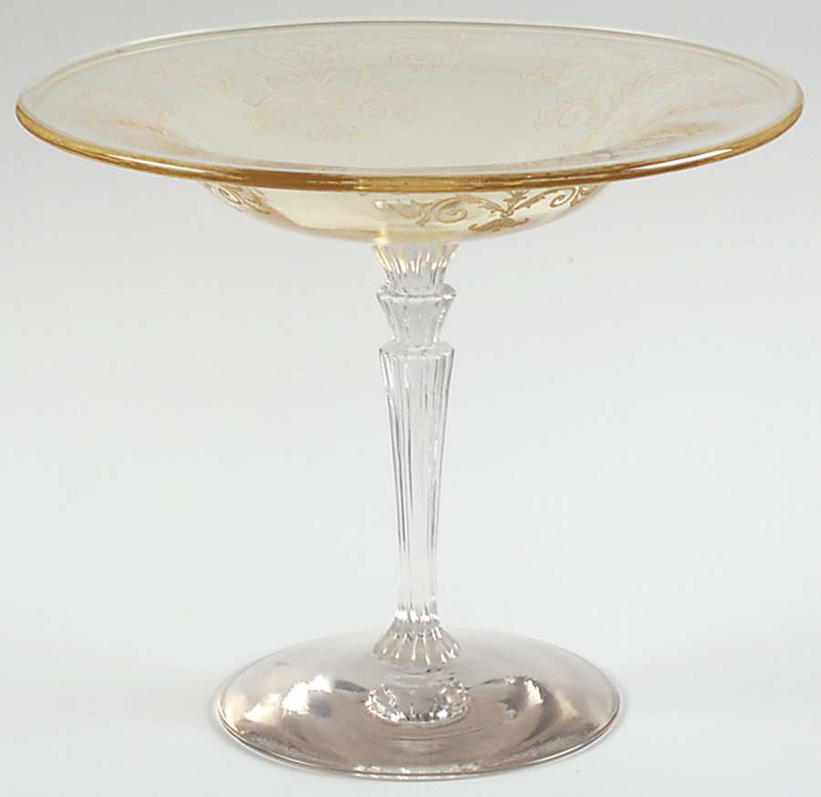 Versailles Topaz (No Trim) Round Compote (Height X Width) by Fostoria-1