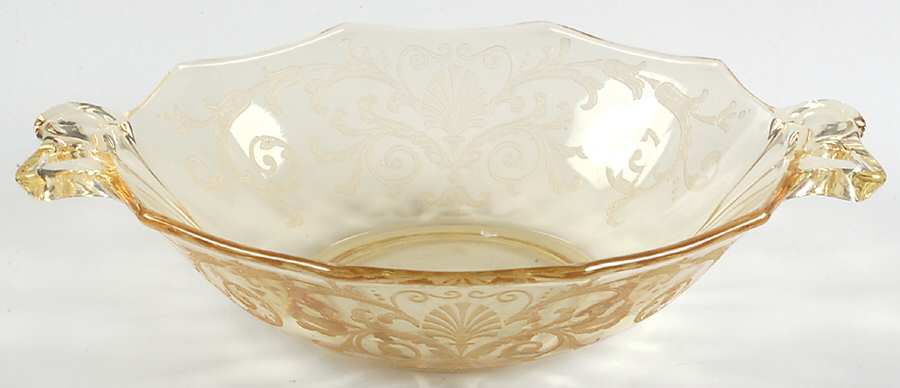 Versailles Topaz (No Trim) Sweet Meat with Bow Handles by Fostoria-1