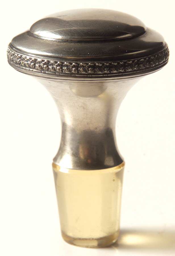 Versailles Topaz (No Trim) Sterling Stopper for Dressing Bottle by Fostoria-1