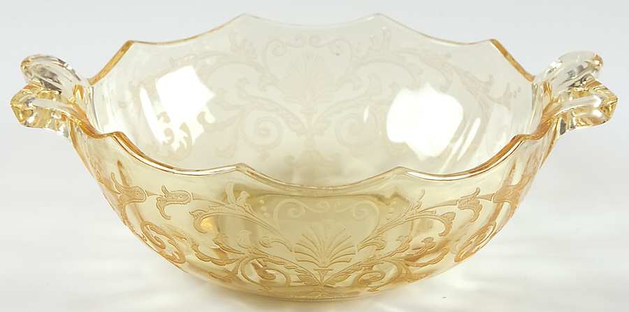 Versailles Topaz (No Trim) Whipped Cream with Bow Handles by Fostoria-1