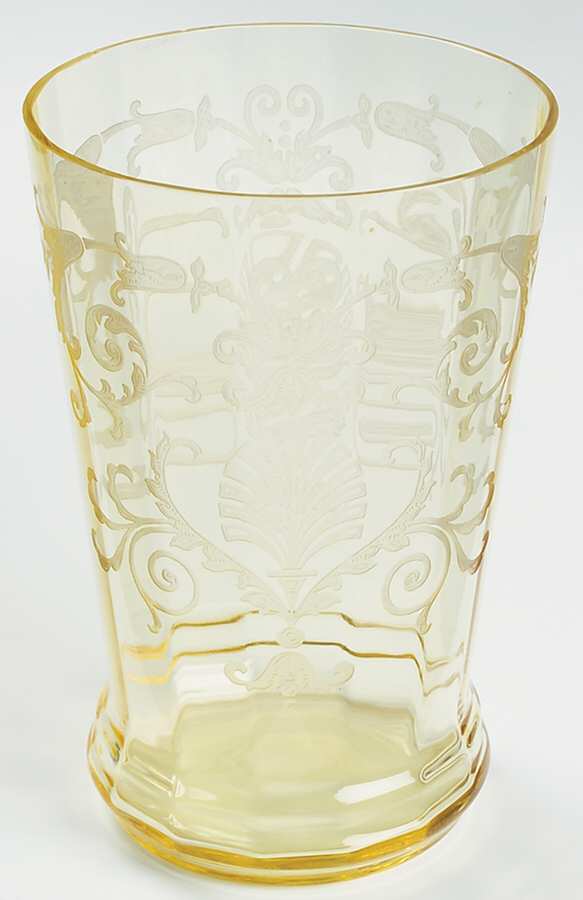 Versailles Topaz (No Trim) 8" Flower Vase by Fostoria-1