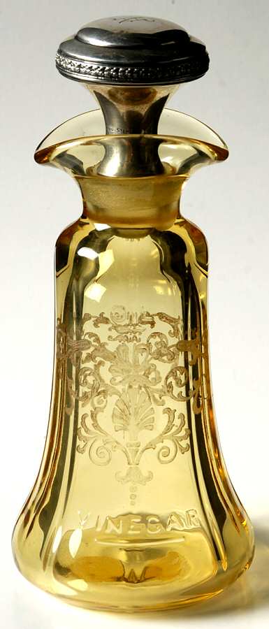 Versailles Topaz (No Trim) Salad Dressing Bottle & Stopper by Fostoria-1