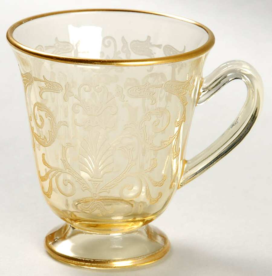 Versailles Topaz (Gold Trim, Stem 5099) Demitasse Cup by Fostoria-1