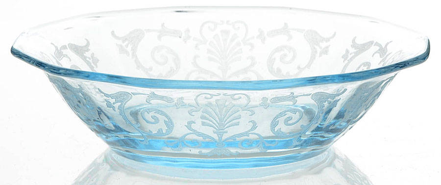 Versailles Blue (No Trim) Small Fruit Dessert Bowl by Fostoria-1