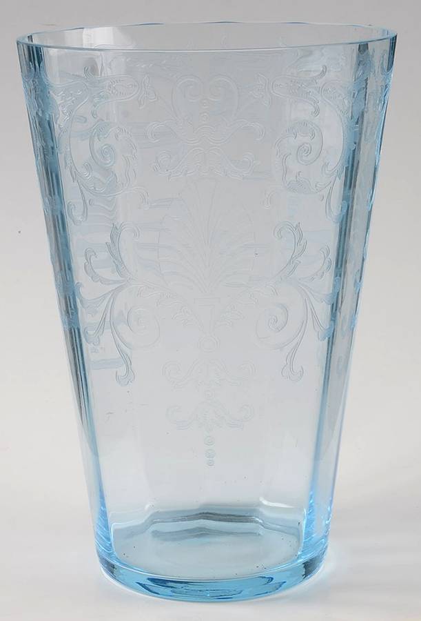 Versailles Blue (No Trim) 8" Flower Vase by Fostoria-1