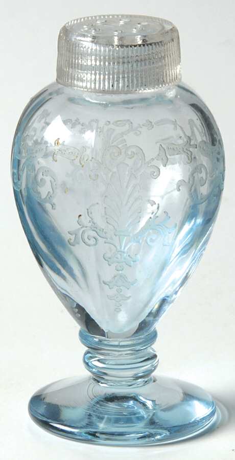 Versailles Blue (No Trim) Footed Shaker & Glass Lid by Fostoria-1
