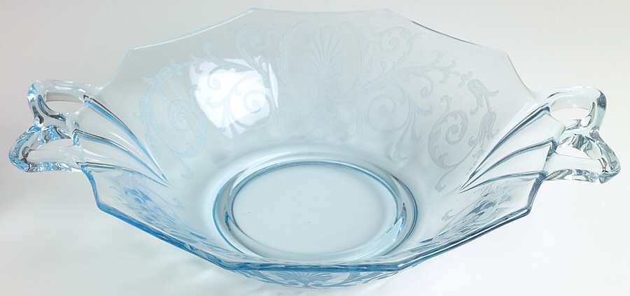 Versailles Blue (No Trim) Large Dessert Bowl by Fostoria-1
