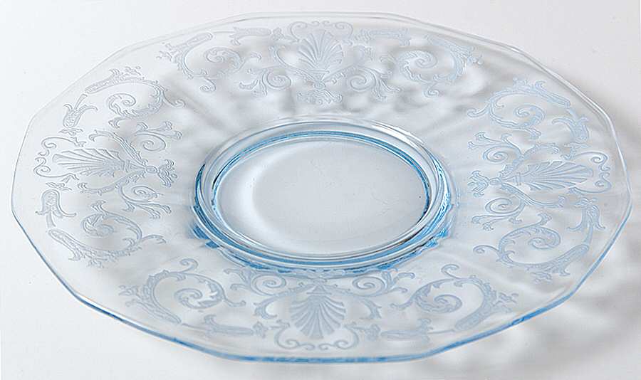 Versailles Blue (No Trim) Cream Soup Saucer Only by Fostoria-1