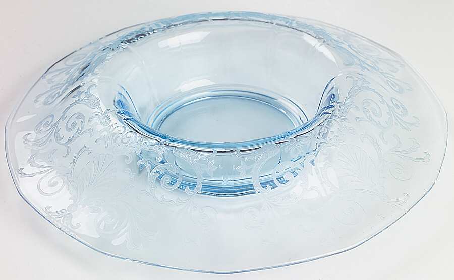 Versailles Blue (No Trim) 12" Centerpiece by Fostoria-1