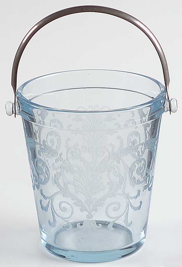 Versailles Blue (No Trim) Sugar Pail by Fostoria-1