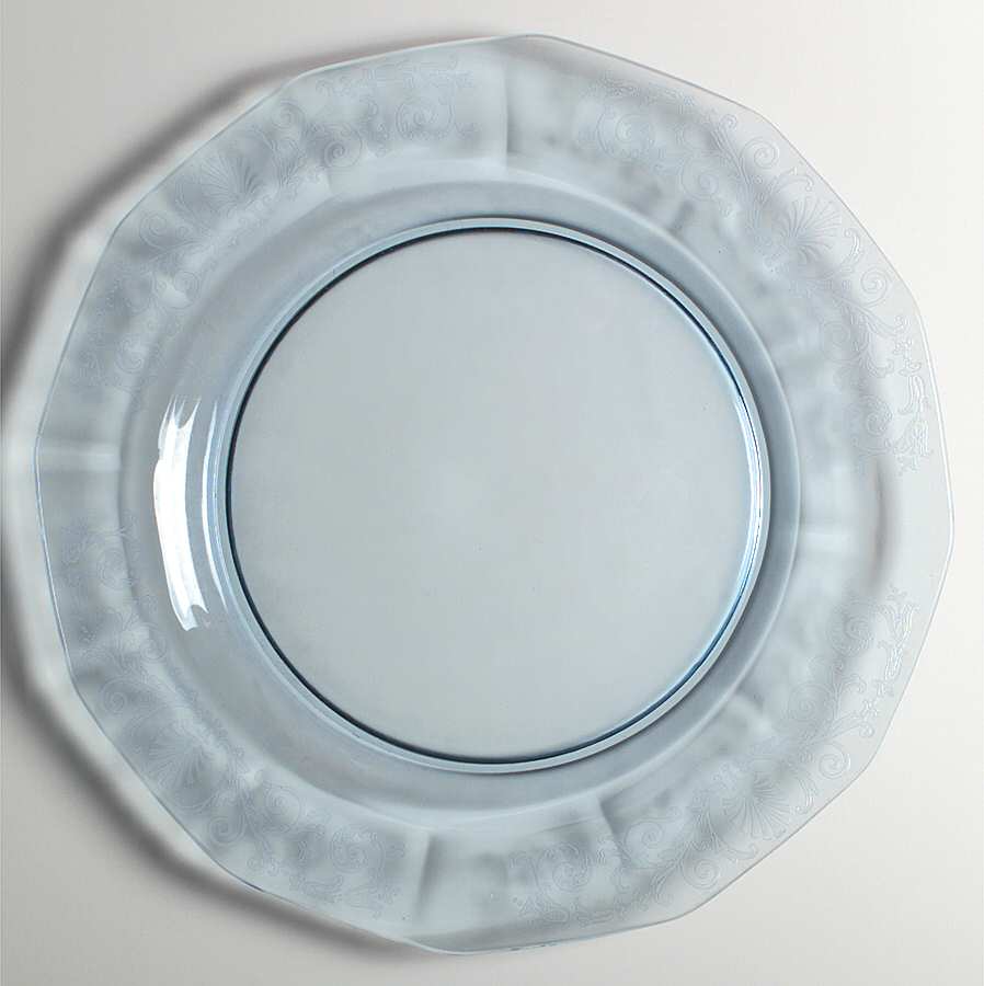 Versailles Blue (No Trim) 13" Service Plate by Fostoria-1
