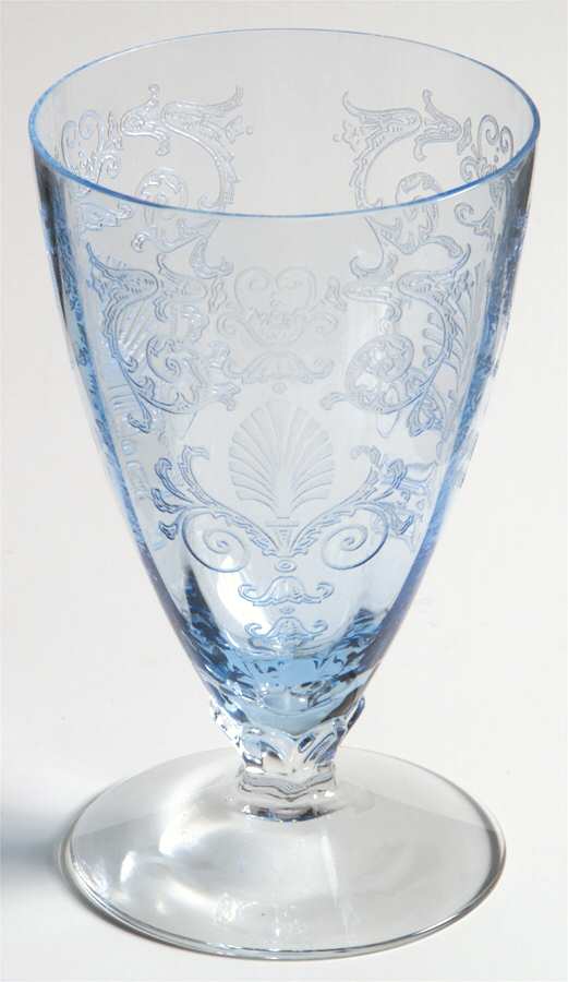 Versailles Blue (No Trim) 9 Oz Footed Tumbler by Fostoria-1
