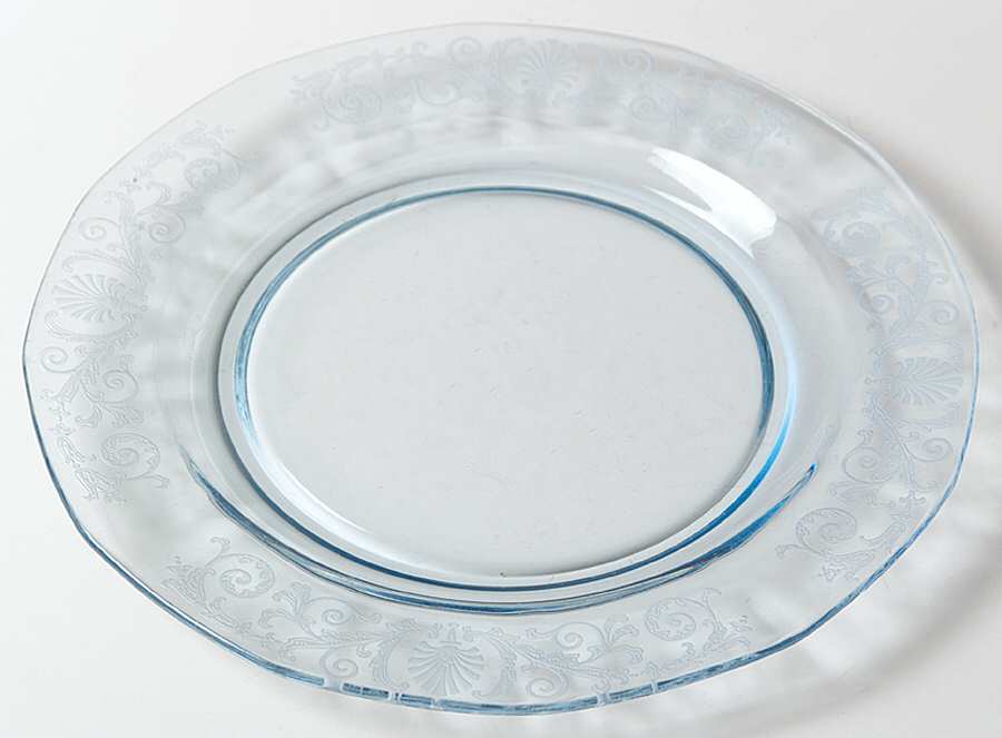 Versailles Blue (No Trim) Luncheon Plate by Fostoria-1