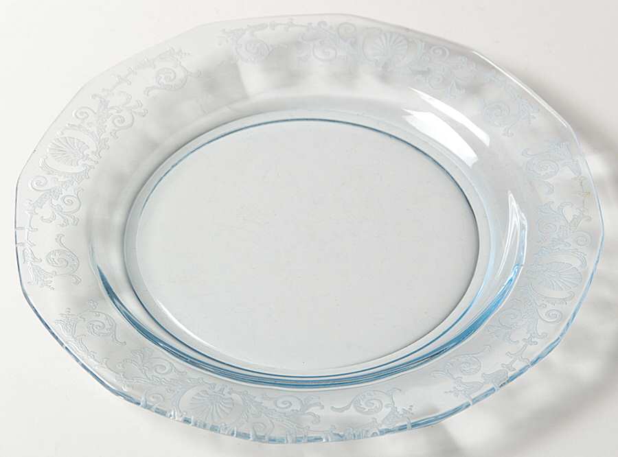 Versailles Blue (No Trim) 7" Salad Plate by Fostoria-1