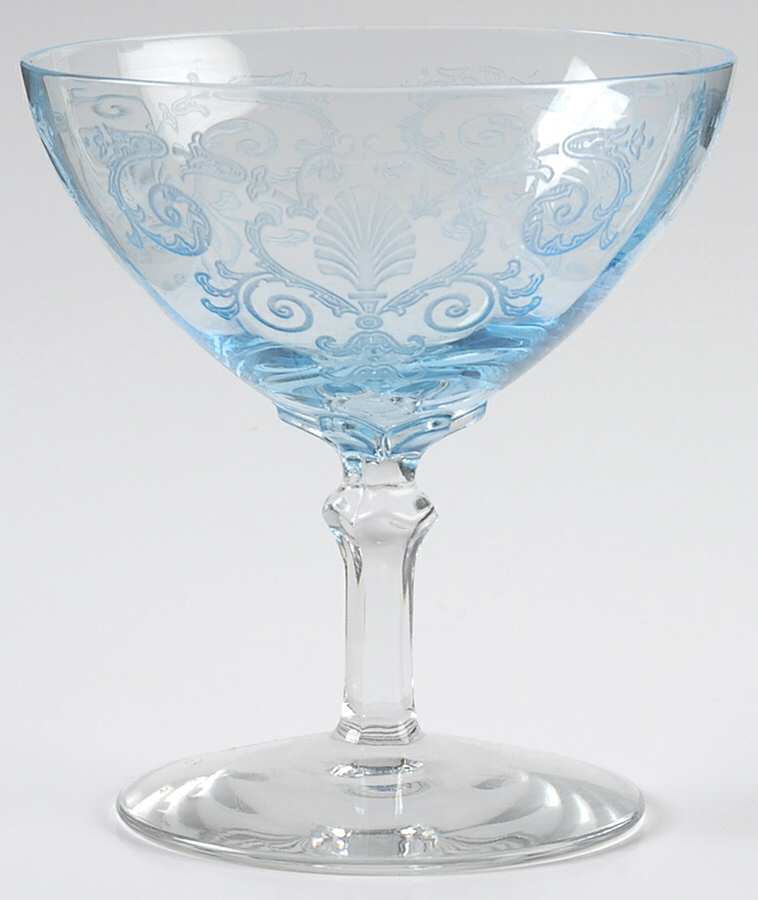 Versailles Blue (No Trim) Low Sherbet by Fostoria-1