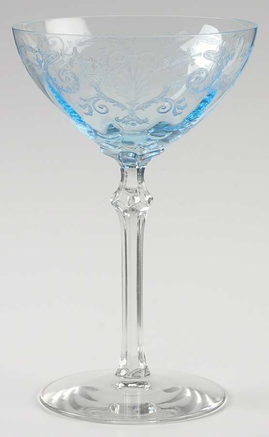 Versailles Blue (No Trim) Champagne/Tall Sherbet by Fostoria-1