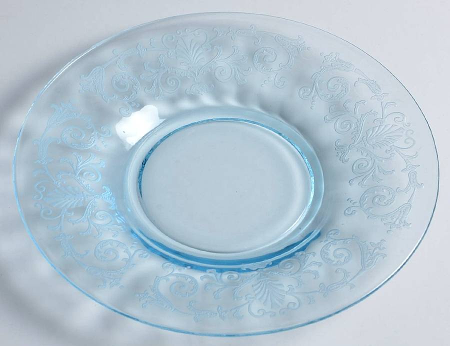 Versailles Blue (No Trim) Underplate for Finger Bowl by Fostoria-1