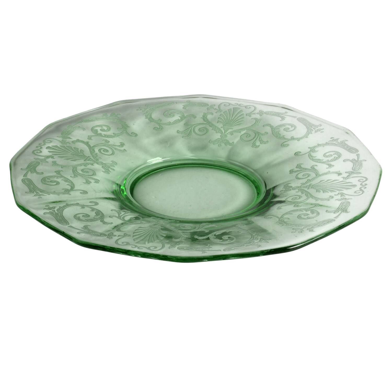 Versailles Green (No Trim) Mayonnaise Underplate Only by Fostoria-1