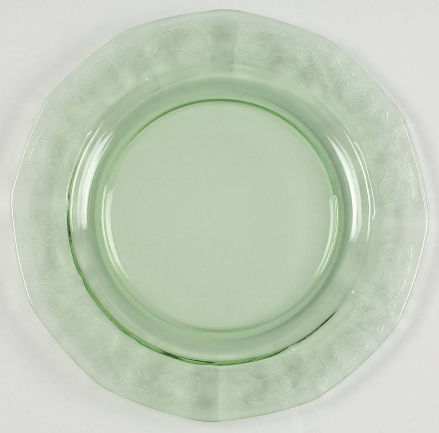 Versailles Green (No Trim) 7" Salad Plate by Fostoria-1