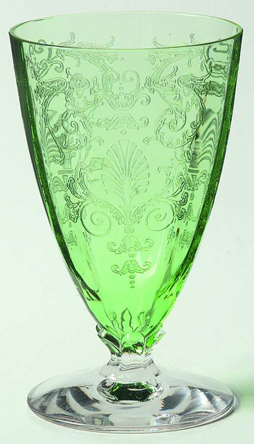 Versailles Green (No Trim) Juice Glass by Fostoria-1