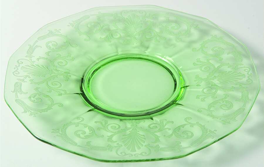 Versailles Green (No Trim) Cream Soup Saucer Only by Fostoria-1