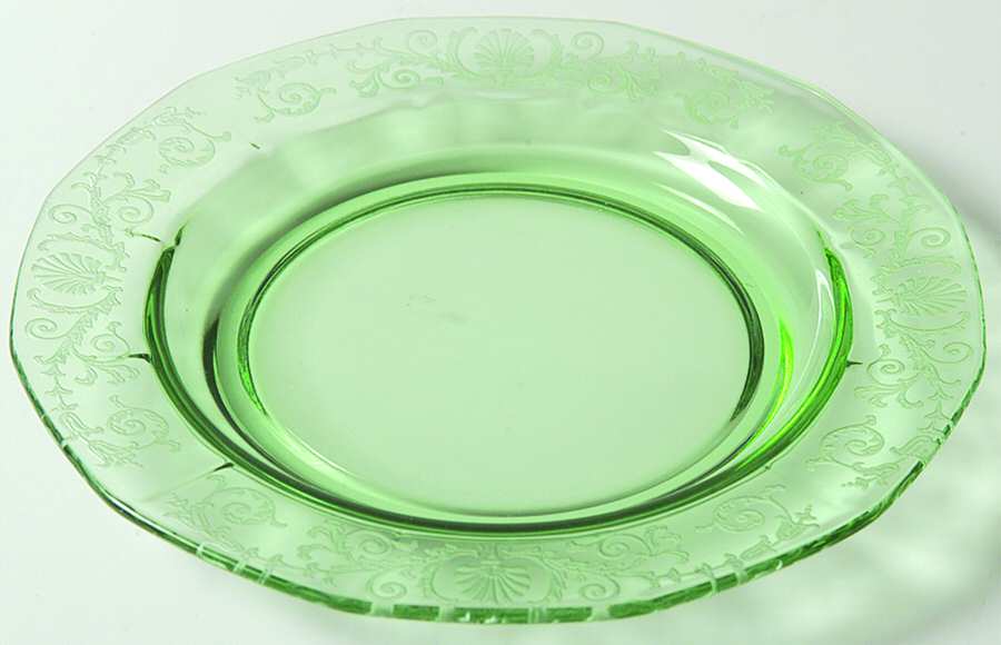Versailles Green (No Trim) Bread & Butter Plate by Fostoria-1