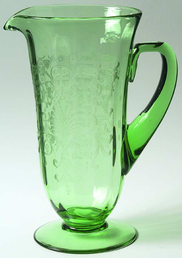 Versailles Green (No Trim) 48 Oz Pitcher by Fostoria-1